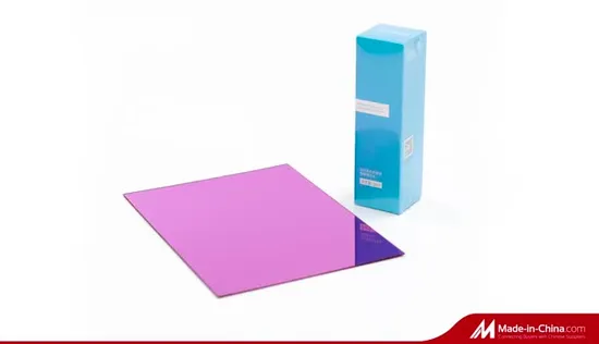 Folha de PMMA de plástico acrílico espelhado dourado