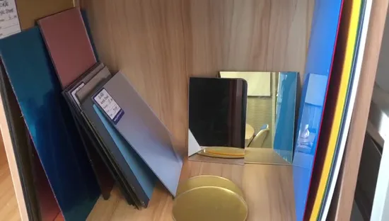 1mm-6mm Ouro Prata Plástico Acrílico Espelho Folha