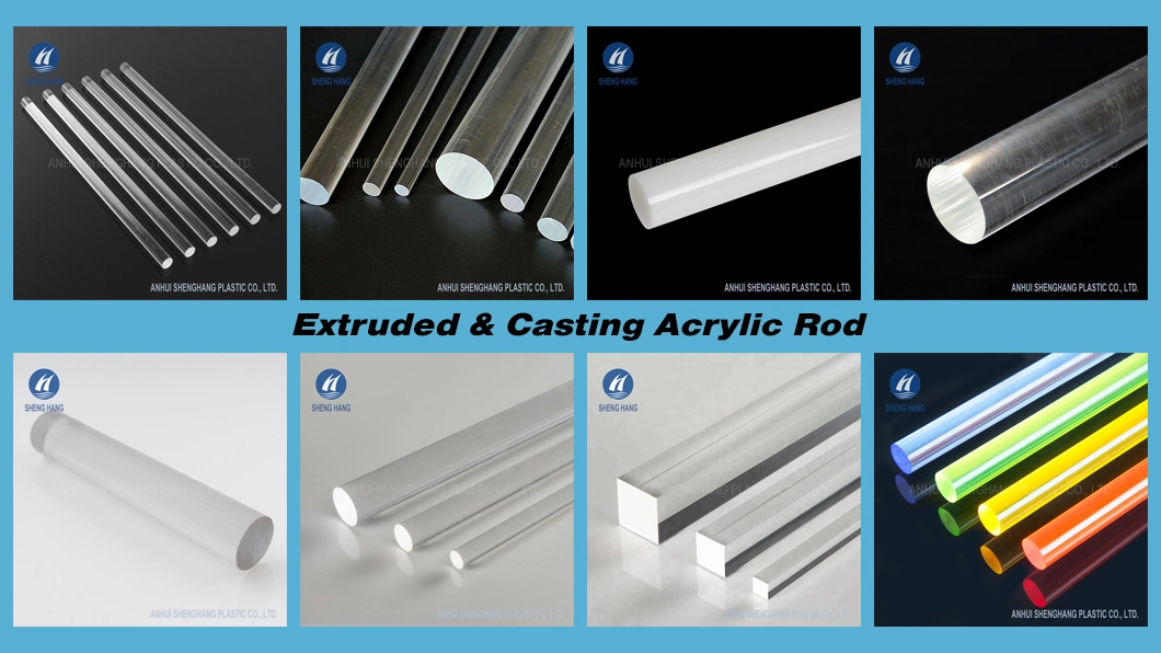 Clear Acrylic Plexiglass Rod with Customized Diameter