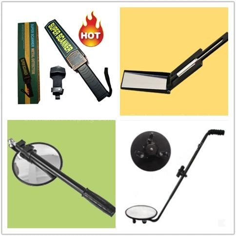 High Quality Extending Telescoping LED Lighted Hand Held Acrylic Inspection Mirror