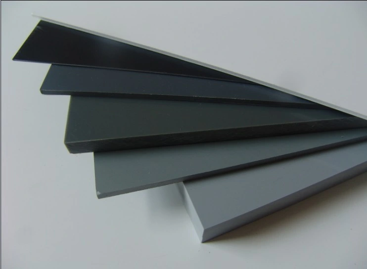 Manufacturer PVC Grey White Clear Transparent Color Rigid Sheet with Wooden Pallet (thickness 1mm-60mm)