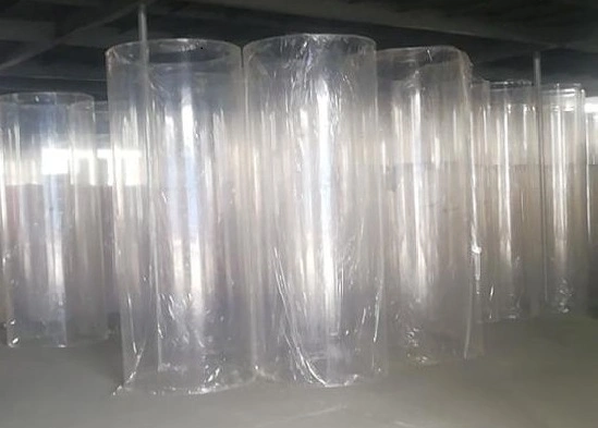 Cilindros de plexiglás de plástico de grande diâmetro Tubos de acrílico transparente em estoque