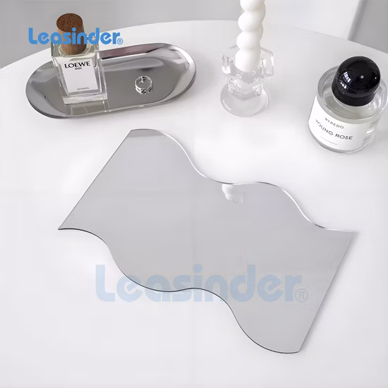 Folha PMMA de espelho acrílico dourado colorido de 3 mm para cosméticos e decoração de casa